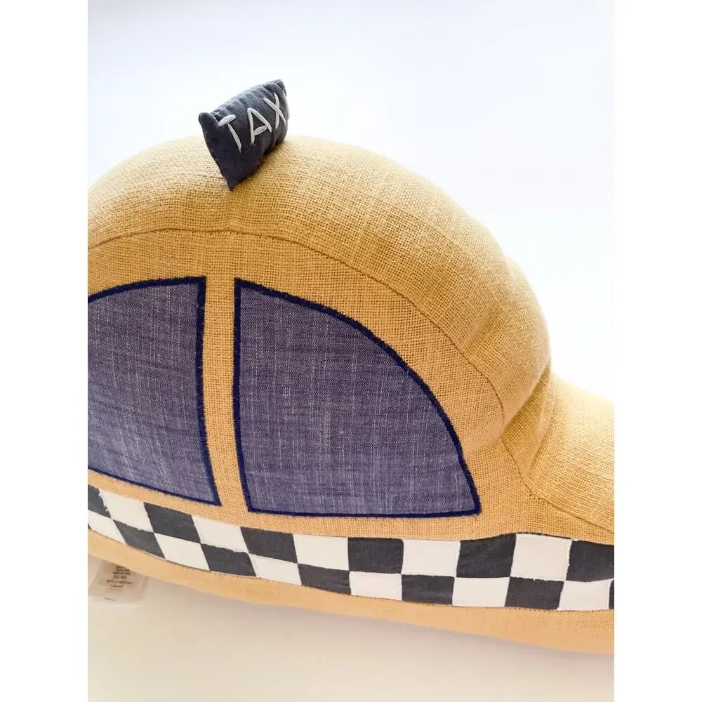 Pottery Barn Kids Glow in the Dark Taxi NYC Decorative Pillow